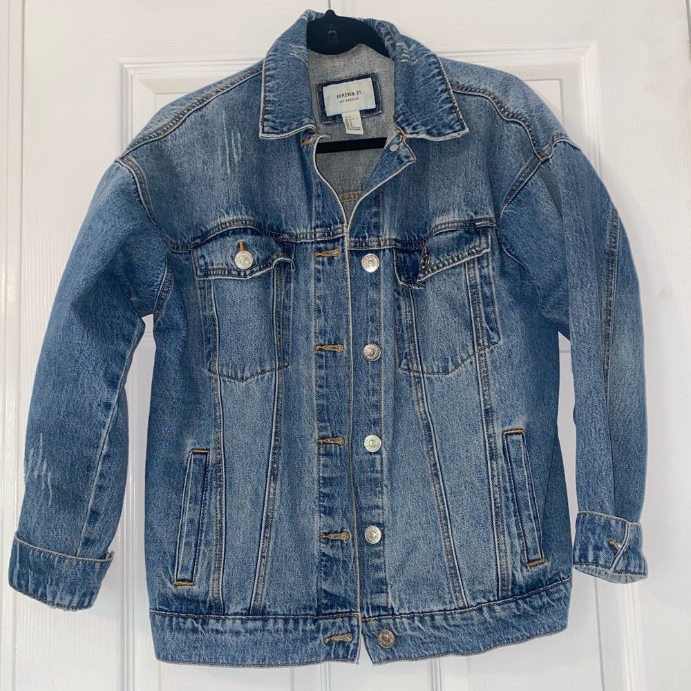 Forever 21 Small Denim Jacket, Fits Oversized!
